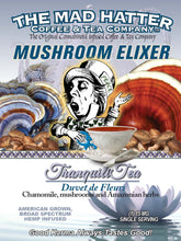 Load image into Gallery viewer, TranquiliTea CBD Mushroom Elixir (5) Single Servings, 75 mg CBD Total