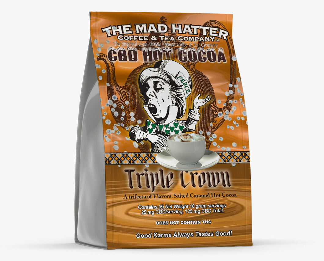 Triple Crown Multipack- (5) CBD Salted Caramel Hot Cocoa, (125) mg CBD Total